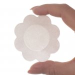 BYE BRA - JEDWABNE NAKŁADKI NA SUTKI W KSZTAŁCIE KWIATKA XL