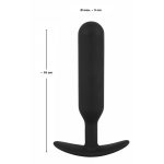 WTYCZKA ANALNA DO TRENINGU 16CM(MAŁA)-BLACK VELVETS