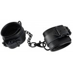 KAJDANKI SKÓRKOWE Z ŁAŃCUSZKIEM/HANDCUFFS BLACK
