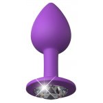 KOREK ANALNY Z KAMIENIEM SZLACHETNYM (MAŁY) 7,2CM