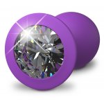 KOREK ANALNY Z KAMIENIEM SZLACHETNYM (MAŁY) 7,2CM