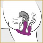 3SOME - WIBRATOR DO POTRÓJNEJ STYMULACJI 10CM