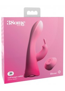 3SOME - WIBRATOR KRÓLICZEK Z PODSTAWĄ SSĄCĄ ZDEJMOWANĄ 20CM