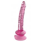 ICICLES - REALISTYCZNE SZKLANE DILDO Z PODSTAWKĄ