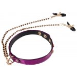 3 CZĘŚCIOWY ZESTAW BDSM KNEBEL OBROŻA Z ZACISKAMI I PEJCZ/FETISH KIT