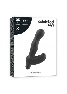 ADDICTED TOYS - SILIKONOWY MASAŻER/STYMULATOR PROSTATY CZARNY