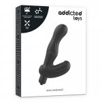ADDICTED TOYS - SILIKONOWY MASAŻER/STYMULATOR PROSTATY CZARNY
