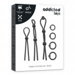 ADDICTED TOYS - ZESTAW 7 SILIKONOWYCH PIERŚCIENI NA PENISA