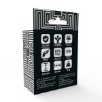 ADDICTED TOYS - POTRÓJNY PIERŚCIEŃ EREKCYJNY NA PENISA CZARNY