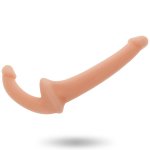 ADDICTED TOYS - PODWÓJNE DŁUGIE DILDO STRAP-ON CIELISTE 26CM