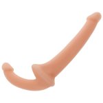 ADDICTED TOYS - PODWÓJNE DŁUGIE DILDO STRAP-ON CIELISTE 26CM