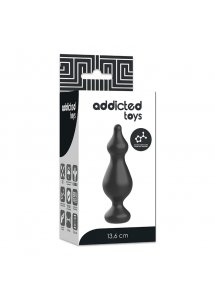 ADDICTED TOYS - SILIKONOWY KOREK ANALNY CZARNY 13.6CM