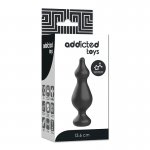 ADDICTED TOYS - SILIKONOWY KOREK ANALNY CZARNY 13.6CM