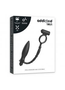 ADDICTED TOYS - WIBRUJĄCA WTYCZKA ANALNA Z PIERŚCIENIEM NA PENISA