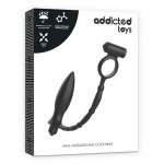 ADDICTED TOYS - WIBRUJĄCA WTYCZKA ANALNA Z PIERŚCIENIEM NA PENISA