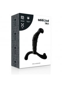 ADDICTED TOYS - SILNY MASAŻER PROSTATY I ODBYTU CZARNY