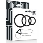 ADDICTED TOYS - 3 PIERŚCIENIE EREKCYJNE NA PENISA S M L