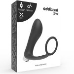 ADDICTED TOYS - SILNY MASAŻER ANALNY/PROSTATY WIBRUJĄCY CZARNY