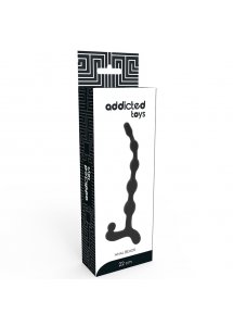 ADDICTED TOYS - CZARNE KORALIKI ANALNE 22CM