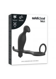 ADDICTED TOYS - WIBRUJĄCA WTYCZKA ANALNA Z PIERŚCIENIEM SILIKONOWYM