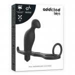 ADDICTED TOYS - WIBRUJĄCA WTYCZKA ANALNA Z PIERŚCIENIEM SILIKONOWYM
