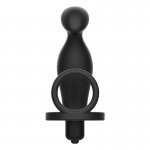 ADDICTED TOYS - WIBRUJĄCA WTYCZKA ANALNA Z PIERŚCIENIEM SILIKONOWYM