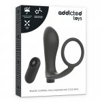 ADDICTED TOYS - WTYCZKA ANALNA DO STYMULACJI Z PIERŚCIENIEM + PILOT