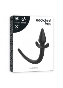 ADDICTED TOYS - NOWOCZESNY KOREK ANALNY Z OGONEM CZARNY