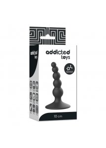 ADDICTED TOYS - SILIKONOWA KULKOWA WTYCZKA ANALNA CZARNA 10CM