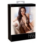 ALBIERTA FINA - KORONKOWE OTWARTE BODY Z ŁAŃCUSZKAMI