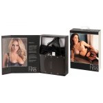 ALBIERTA FINA - SEKSOWNY KOMPLET PERŁOWY STANIK STRINGI I PAS DO POŃCZOCH