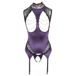 ALBIERTA FINA - SEKSOWNA KOSZULKA BEZ BIUSTU + STRINGI FIOLETOWE