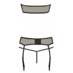 ALBIERTA FINA - SEKSOWNY 3-CZĘŚCIOWY ZESTAW BIUSTONOSZ STRINGI I PODWIĄZKI CZERWONY