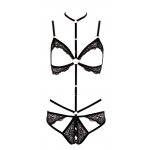 ALBIERTA FINA - SEKSOWNE OTWARTE BODY Z PASKÓW I ZŁOTE DODATKI