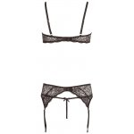 ALBIERTA FINA - SEKSOWNY KOMPLET BIUSTONOSZ Z PIERŚCIENIEM STRINGI I PAS DO POŃCZOCH