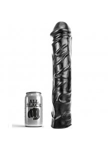 REALISTYCZNE DILDO ALL BLACK SMOTH 32 CM CZARNE