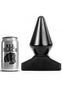 ALL BLACK CZARNY KOREK ANALNY 18.5CM