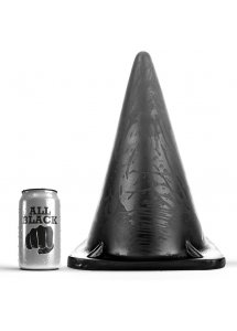 CZARNY KOREK ANALNY PACHOŁEK/PIRAMIDA ALL BLACK 30CM