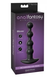 ANAL FANTASY - KULKI ANALNE Z 7-TRYBAMI WIBRACJI CZARNE