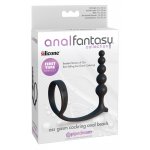 ANAL FANTASY - KULKOWY KOREK ANALNY Z PIERŚCIENIEM NA PENISA 12 CM