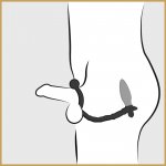 ANAL FANTASY - KOREK ANALNY Z PIERŚCIENIEM WIBRUJĄCYM