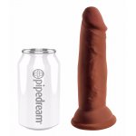 KING COCK - REALISTYCZNE DILDO TRIPLE DENSITY COCK BRĄZOWE 15 CM