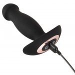 ANOS - WIBRUJĄCY MASAŻER ANALNY Z PILOTEM CZARNY