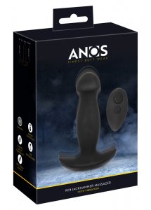 ANOS - WIBRUJĄCY MASAŻER ANALNY Z PILOTEM CZARNY