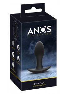 ANOS - WIBRUJĄCY KOREK ANALNY 20-TRYBÓW WIBRACJI CZARNY