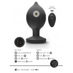 ANOS - NADMUCHIWANY KOREK ANALNY Z WIBRACJĄ CZARNY