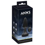 ANOS - WIBRUJĄCY KOREK ANALNY Z KULECZKAMI CZARNY