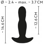 ANOS - WIBRUJĄCY MASAŻER ANALNY NADMUCHIWANY CZARNY