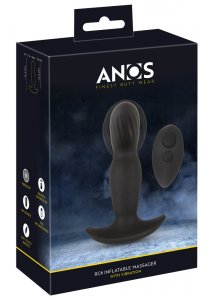 ANOS - WIBRUJĄCY MASAŻER ANALNY NADMUCHIWANY CZARNY