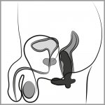 ANOS - ELASTYCZNY WIBRATOR PROSTATY 10 TRYBÓW CZARNY